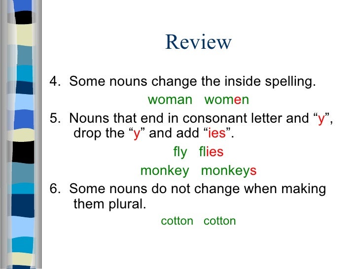 Lesson 7 Singular and Plural Nouns