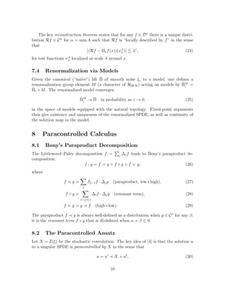 Singular Stochastic Partial Differential Equations: Scaling ...