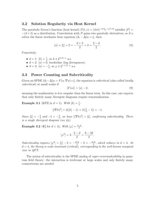 Singular Stochastic Partial Differential Equations: Scaling ...