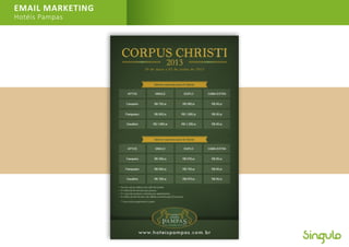EMAIL MARKETING
Hotéis Pampas
 