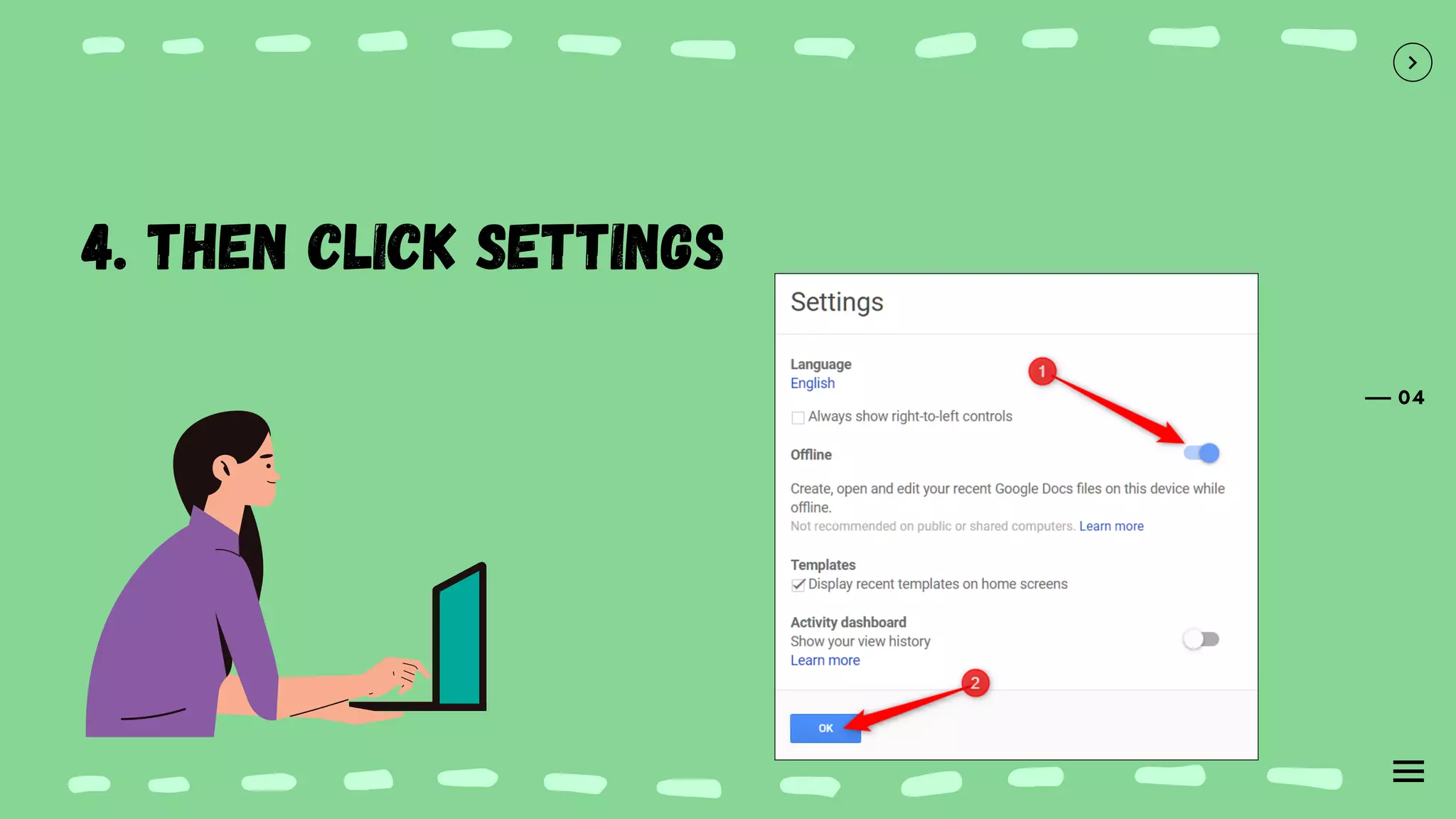 04
4. Then click Settings
 