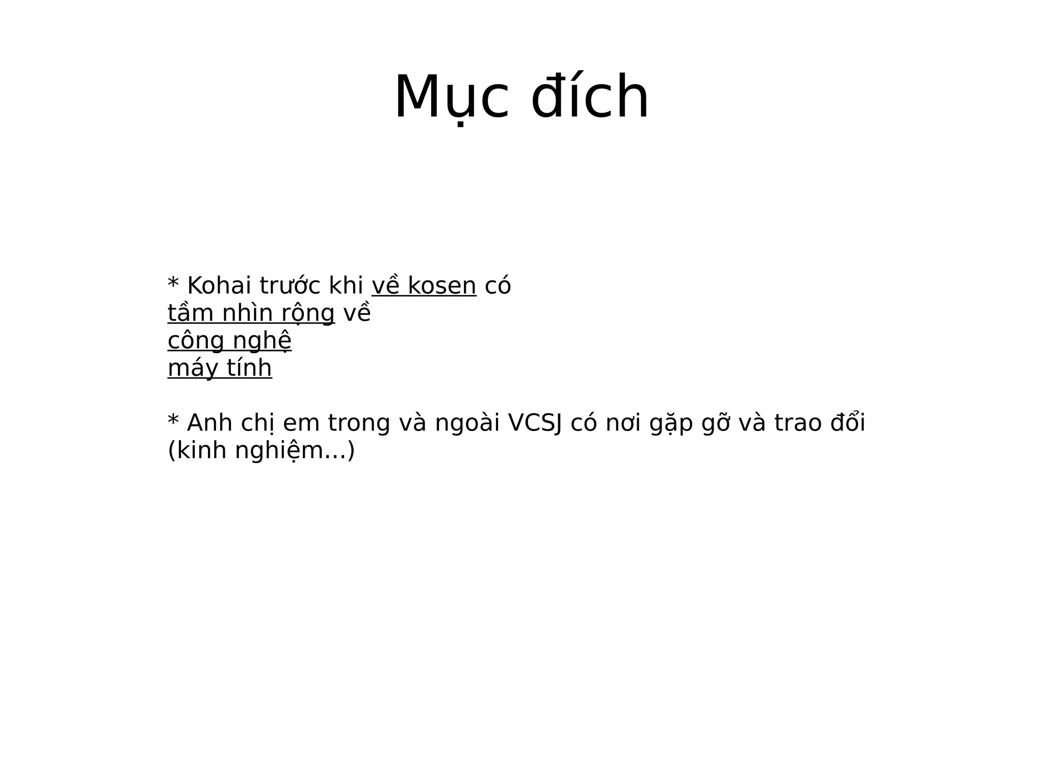 Sinh hoat CLB tin hoc Komaba lan 1 - Phat bieu cua Ngoc