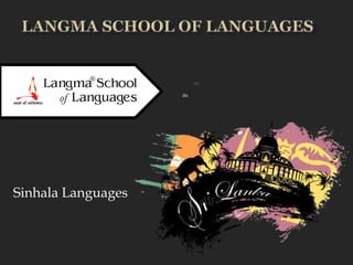 Sinhala Languages
 
