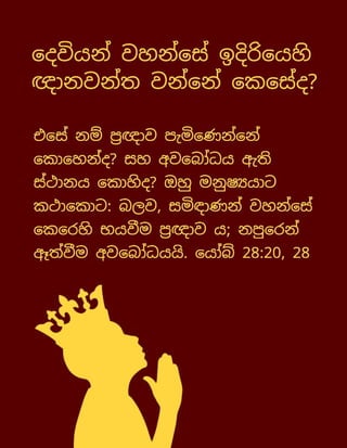 Sinhala True Wisdom Tract.pdf
