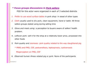 Quantifying Salmonella spp. in pig slaughterhouses and pork markets associated with human health in Hung Yen, Vietnam