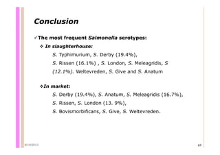 Quantifying Salmonella spp. in pig slaughterhouses and pork markets associated with human health in Hung Yen, Vietnam