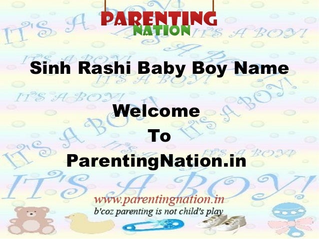 Sinh Rashi Baby Boy Name With Meanings