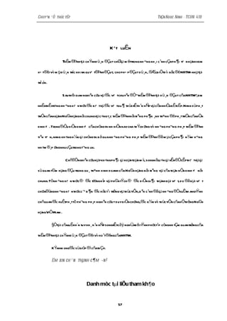 Chuyªn ®Ò thùc tËp                                                              TrÇn Ngoc Ninh - TCDN 41B




                                                K Õt luËn

                 ThÈm ®Þnhtµi chÝnhd ù¸n ®Çut chØµ m éttrong nh ÷ng kh ¸i c¹nh cÇnph ¶i tiÕ n h µnh xem
                                                 l

xÐ t®èi víi m çi d ù¸n tríc khi ra quyÕ t®Þnh®Çut, cho phÐ p ®Çut d ù¸n, ®ÆcbiÖtd íi gãc ®é NHTM- nhµtµi

trî ln.
    í

                 Sauth êi gian nghiªn cøu vµ ®îc viÕ tchuyªn ®Ò“thÈm ®Þnh tµi d ù¸n ®Çu t cñaNHTM",em

nhËnthÊyr»ng nh ÷ng kiÕ n thøc®îc biÕ tvµ®îc viÕ tqu ¶ th ùc r th ¹n hÑp vµ cßn nhiÒubÊtcËp.Nhng sùph ¸t
                                                              Ê

triÓn cñangµnhNg©nh µngnãi chungvµ c«ng t¸c thÈm ®Þnhnãi ri ªng ph ¶n ¸nh tr×nh ®éph ¸ttriÓn cñanÒn

kinh tÕ . Tr ®iÒu kiÖn kinh t cñachóngta nh hiÖn nay cha th Ých øng víi nh ÷ng ph¬ng ph ¸p thÈm ®Þnh
            ong              Õ

ti ªn tiÕ n, nhng kh «ng h ¼n lµ chóng ta b á quanh ÷ng ph¬ng ph ¸p thÈm ®Þnh ®ã m µ cÇn ph ¶i n¾m v÷ng

nh »m ®¸p øngnhu cÇutrong t¬ng l
                               ai.

                  Chñ®Ònghiªn cøu nµykh «ngph ¶i lµ hoµntoµn m íi, songnãl «n lµ vÊn®ÒcÊpthiÕ tvµ lµ
                                                                         u

sù quan t©m h µng ®Çu trong qu ¸ tr×nh kinh doanh cña Ng©n h µng nãi ri ªng vµ cña to µn nÒn kinh t nãi
                                                                                                   Õ

chung.Tõnh ÷ng kiÕ n thøc ®· ®îc t ng h îp vµ ph©n tÝch ®· ®îc d iÔn gi ¶ i th µnh b µi viÕ t, do ®ã b µi viÕ t
                                  æ

chøa®ùngnh ÷ng kiÕ n thøcc ¬ b ¶n ®îc häc t¹i trêng vµ th ùc tiÔn,b ªn c¹nh ®ã lµ nh ÷ng ®ÒxuÊtm angtÝnh

chñquan ®îc xuÊtph ¸ttõ ph¬ng ph ¸p nghiªn cøu t duy biÖn chøng,®îc g¾n víi th ùc tiÔn cñahÖth èng Ng©n

h µngViÖtNam .

          §Òtµi cñal Ënv¨n tuy kh ¸ h ¹n hÑp songr tcãý nghÜab ëi tÝnh phøct¹p còngnh tÇm quanträng cña
                   u                              Ê

thÈm ®Þnhtµi chÝnhd ù¸n ®Çut ®èi víi ho ¹t®éngcñaNHTM.

          KÝnhm ong®îc sùgióp ®ì cñathÇy.

          Em xin ch ©n thµnh c¶m ¬n!




                                Danh môc tµi liÖu tham kh¶o


                                                     57
 