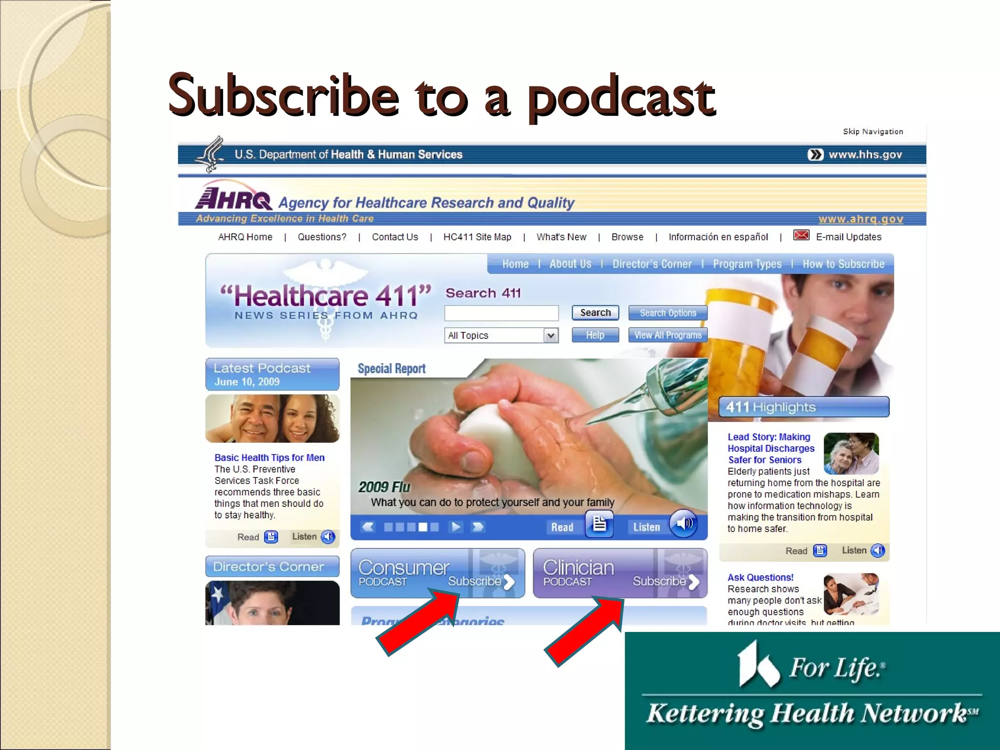 Subscribe to a podcast 