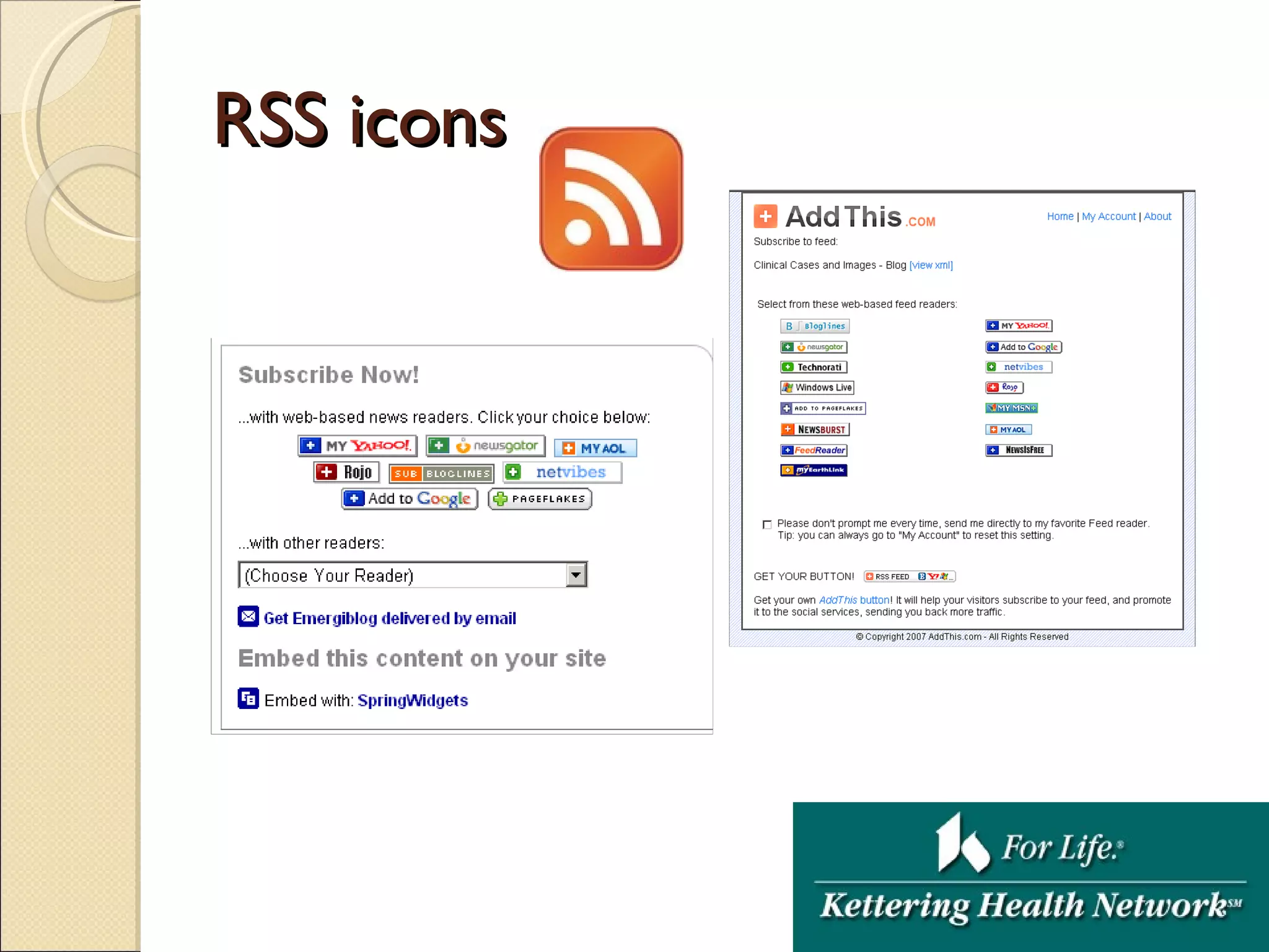 RSS icons 
