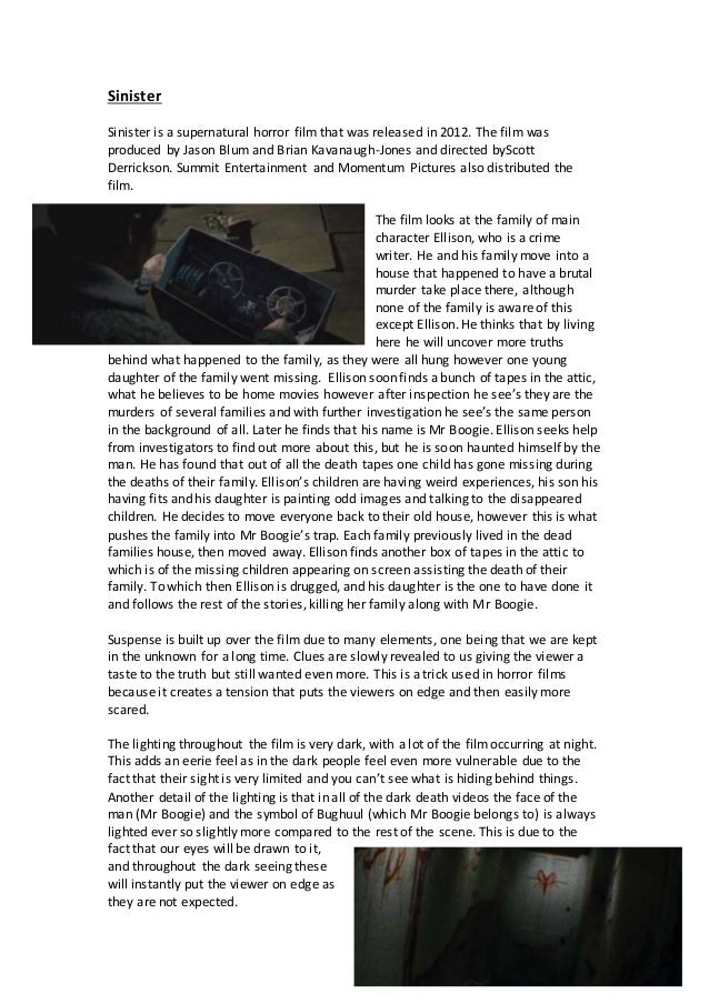 Sinister Full Film Analysis