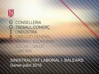 Sinistralitat laboral Illes Balears 