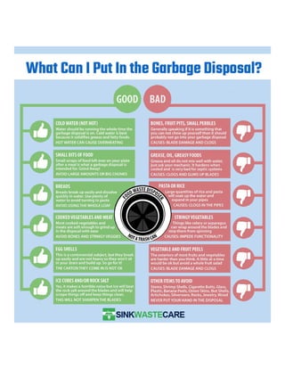 What can you put in your garbage disposal?
