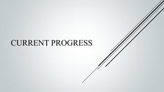 CURRENT PROGRESS
 