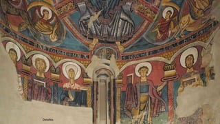 Altar Sant Serni de Tavèrnoles. Anónimo. Siglo XII. Temple sobre madera. 118 x 218.
 