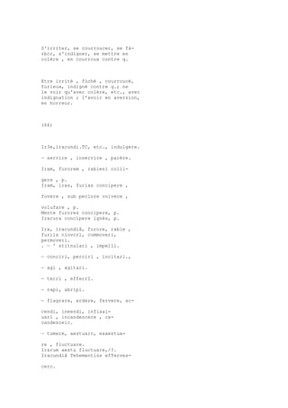 Sinónimos en francés y latín