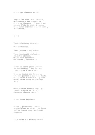 Sinónimos en francés y latín