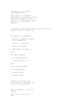 Sinónimos en francés y latín