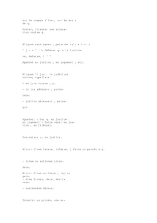 Sinónimos en francés y latín