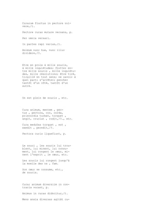 Sinónimos en francés y latín