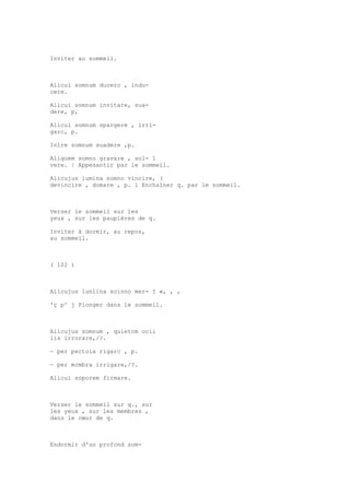 Sinónimos en francés y latín