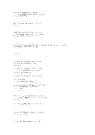 Sinónimos en francés y latín