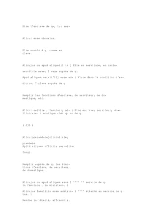 Sinónimos en francés y latín