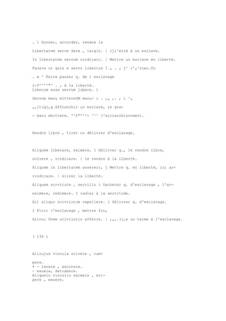 Sinónimos en francés y latín