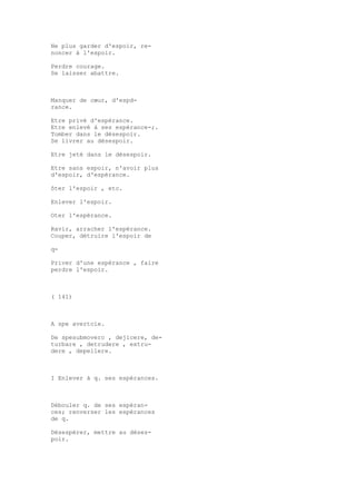 Sinónimos en francés y latín