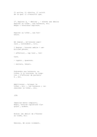 Sinónimos en francés y latín