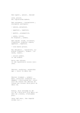 Sinónimos en francés y latín