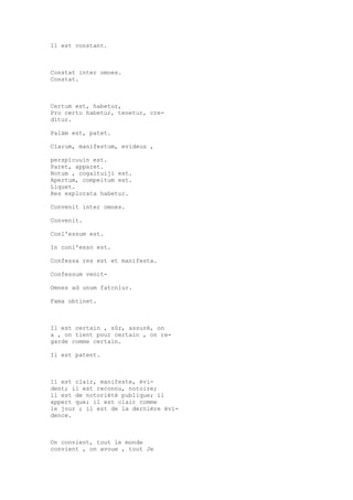 Sinónimos en francés y latín