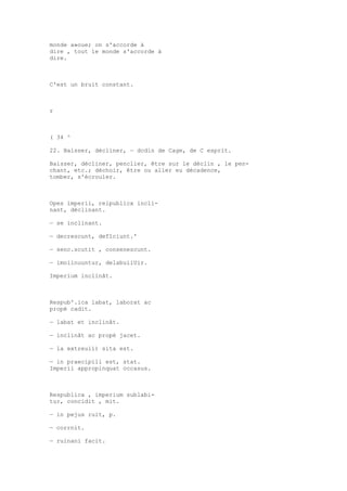 Sinónimos en francés y latín