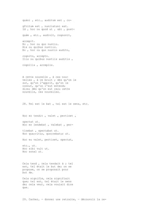 Sinónimos en francés y latín