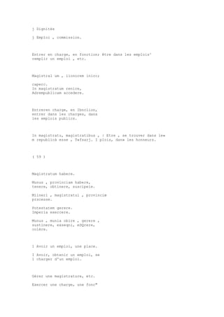 Sinónimos en francés y latín