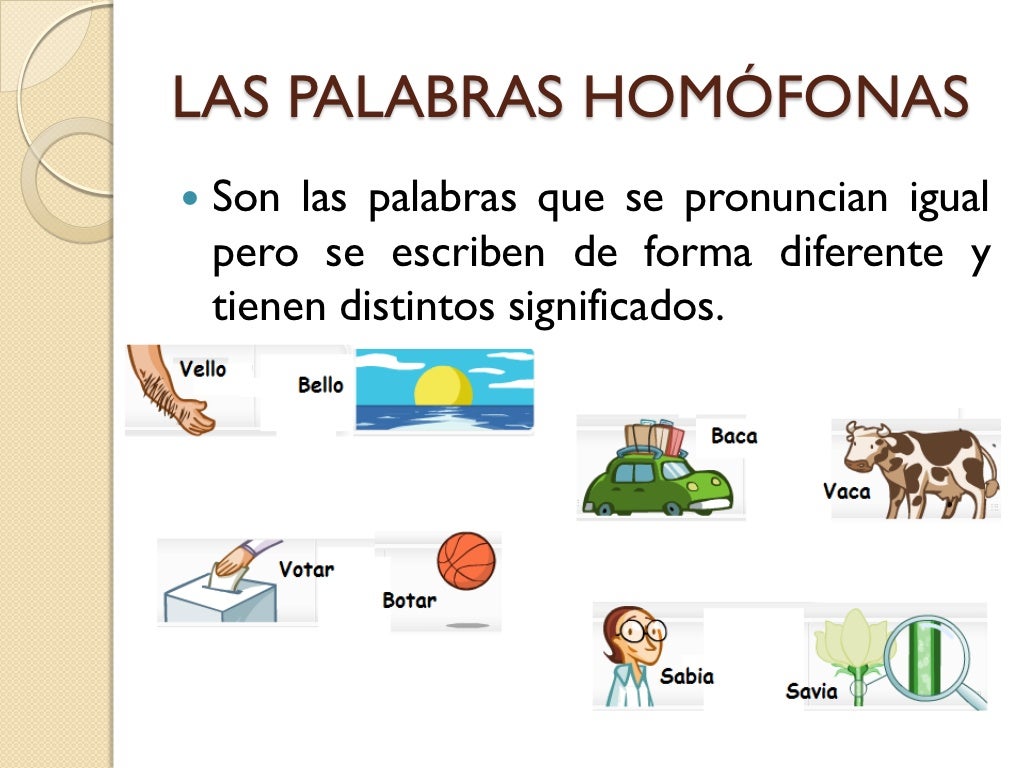 Tipos de palabras