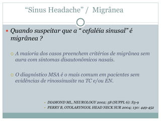 “ Sinus Headache” /  Migrânea  