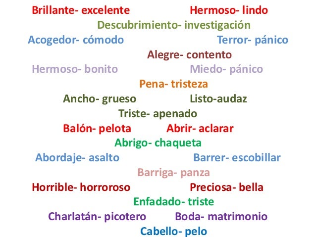 Sinonimos