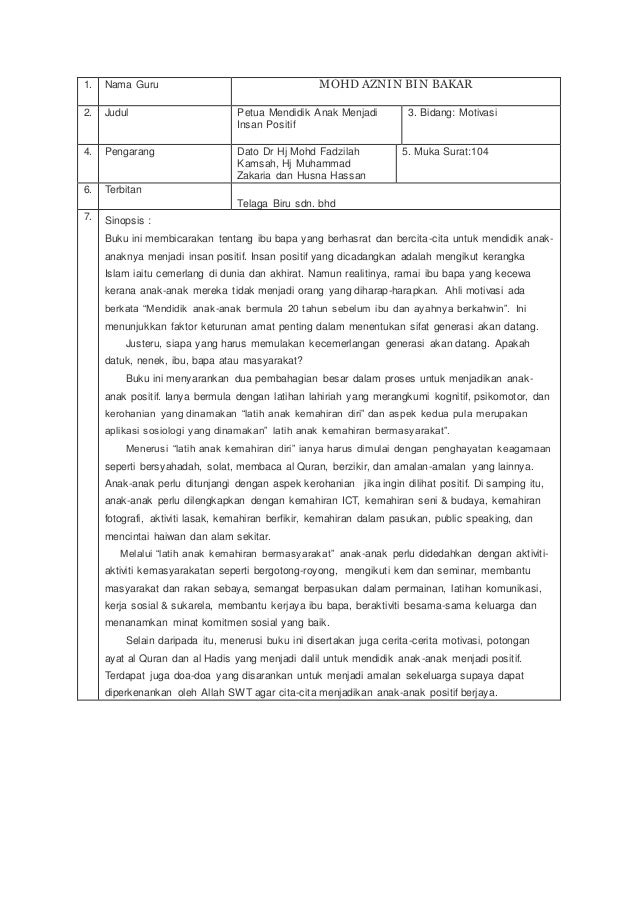 Sinopsis Buku Ladap Mohd Aznin