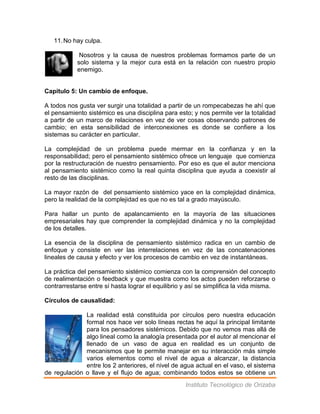 Sinopsis del libro quinta disciplina