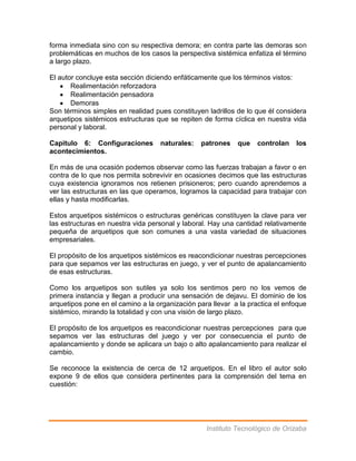 Sinopsis del libro quinta disciplina