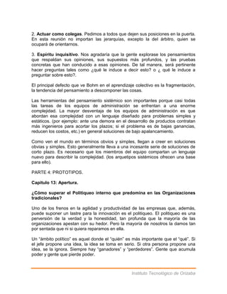 Sinopsis del libro quinta disciplina