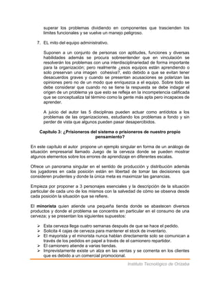 Sinopsis del libro quinta disciplina