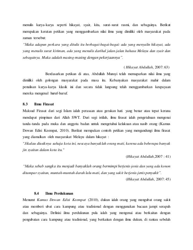 Sinopsis hikayat abdullah munsyi