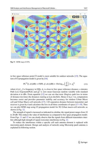 SINR Analysis and Interference Management of Macrocell Cellular ...