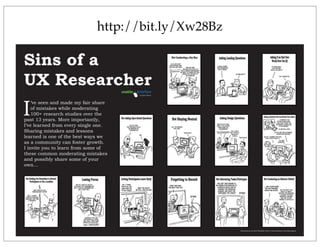 Sins of a UX Researcher