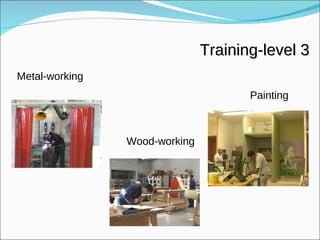 Painting Metal-working Wood-working Training-level 3 