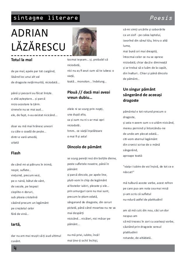 Sintagme Literare Nr 4 August 2019