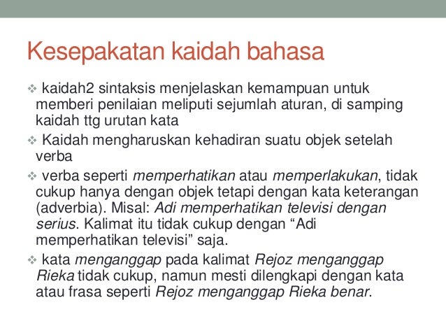 Sintaksis Sintaksis