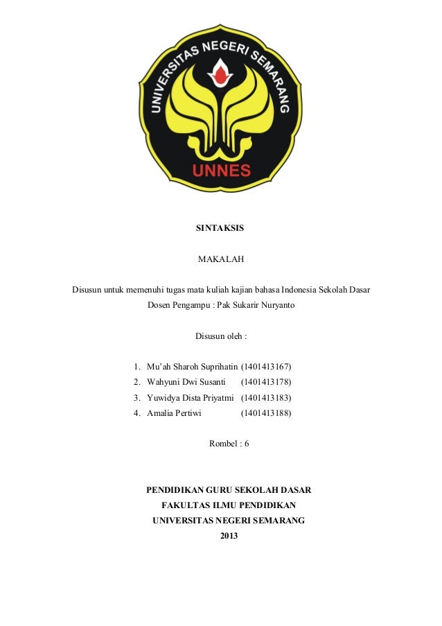 Sintaksis 1 Jadi